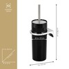 bremermann Savona Round Toilet Brush Holder with Wall Mount, Toilet