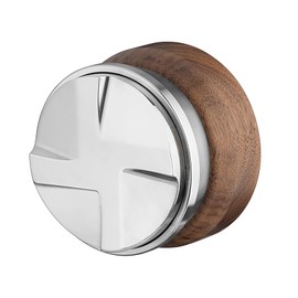 MOJAE 58.5mm Espresso Distributor, Espresso Distribution Tool, Coffee Distributor Adjustable Depth Espresso Leveler With Walnut Wood Handle, Fits for 58mm Portafilter