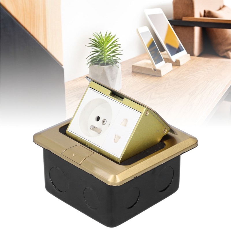 Floor Socket Embedded Power Outlet Charging Industrial Supplies FR Standard