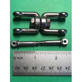 Stainless Steel 316 Anchor Swivel Jaw and Jaw 6mm or 1/4" Marine Grade