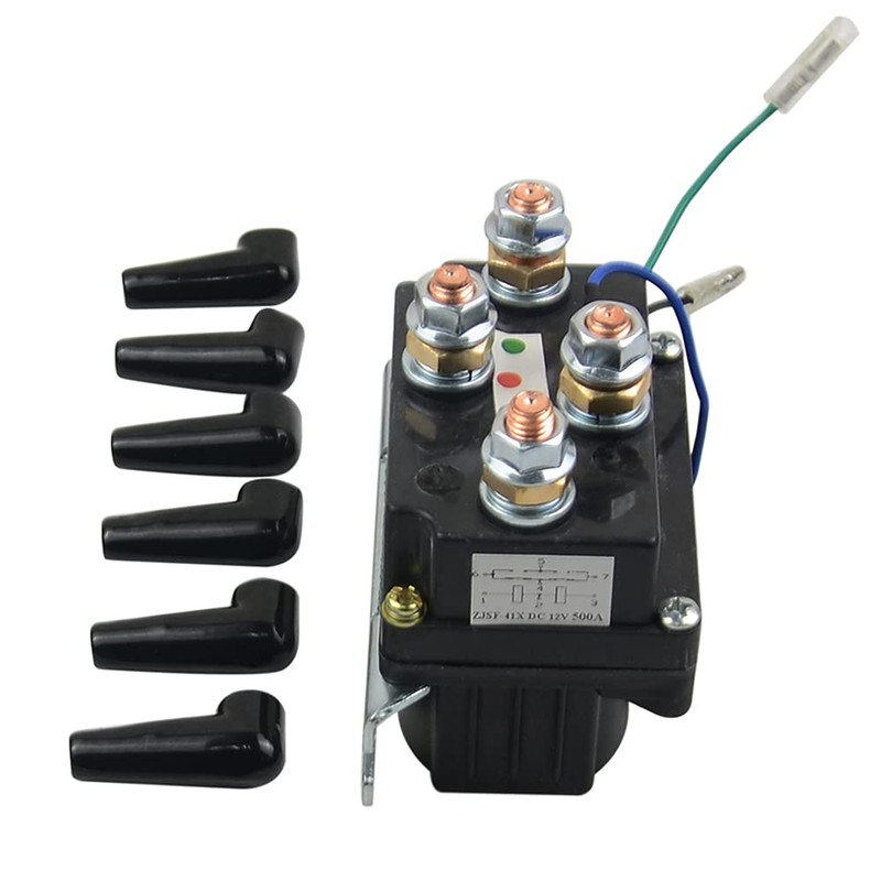 AKWH 12V 500A Heavy Duty Waterproof Winch Solenoid, Up to