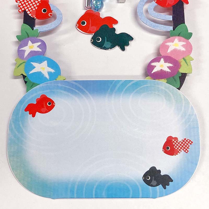 Sanrio JSP 86-5 689491 Message Card, Summer, Placed-type Goldfish Wind