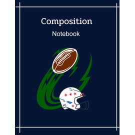 Composition Notebook: Cover page American Football Notebook Wide Ruled 8.5x11 Inch 120 Pages | Back To School For Students and Teachers Paperback