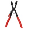 Hose Clamp Plier Metal Textured Jaws Short Handle Extended Elbow