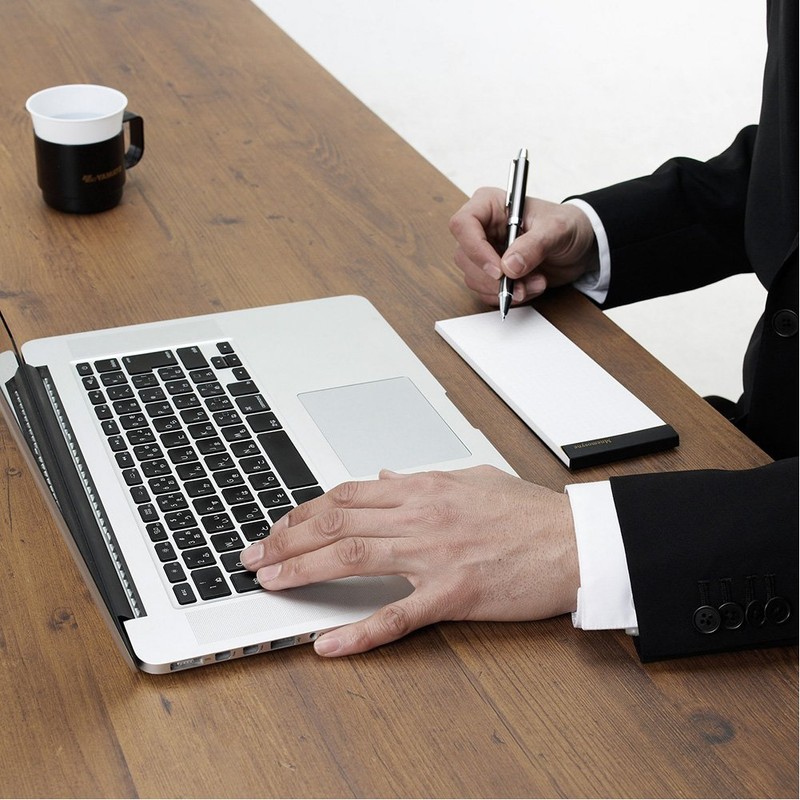 Maruman N162 Bloc de notas con rayas de nemosina, largo,