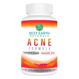 Best Earth Naturals Clear Skin Acne Support Supplement Capsules - to Support Healthy Skin - 30 Day Supply