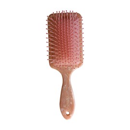 BeaverStrong Premium Hair Brush for Women, Hair Styling Paddle Brush with Soft and Capped Nylon Pins (Marble Pink)