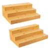 MillTu Bamboo Spice Rack Organizer for Cabinet 3 Tier Countertop