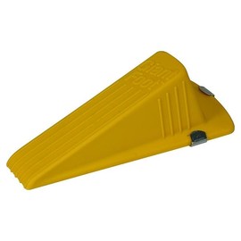 Door Wedge, Yellow, Rubber, 6-3/4 In. L