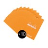 Rhodia 12558C Pack of 10 Notepads No. 12, 8.5 x