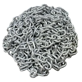 5/16" G43 High Test Chain NACM, Anchor Chain WLL 3,900 lb, Welded Steel Chain with Thick Hot Dipped Galvanized, Anti-Rust for Anchor, Towing, Logging, Multiple Length Avaliable. (30ft)