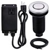 SINKINGDOM Garbage Disposal SinkTop Air Switch Kit with Long Button,Brass