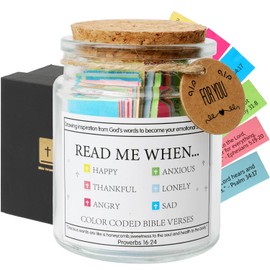 Bible Verses Jar, the Hope Bible Jar, Women Church Faith Based Gifts, Easter Basket Stuffers or Graduation For Her, Bible Accessories Women