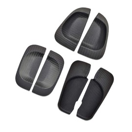 AUTO-MP Hiace 200 Series 4 Type 5 Type 6 DX/GL Door Handle Door Handle Protector Carpon-Style Door Rail Cover Door Knob Undercover Anti-Scratch Door Guard Rubber Exterior Parts Set of 6