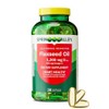 Flaxseed Oil Softgels 1,200 mg – 200 Count – Vegetarian Omega-3 Supplement (Pack of 1)