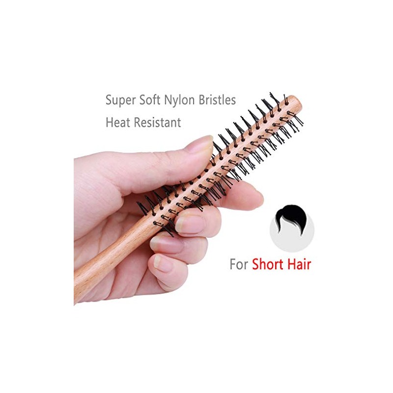PERFEHAIR Small Round Brush for Short Hair 1 Inch Mini