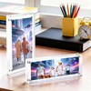 Tmoicer 2 Pack 2 * 6 Acrylic Block Picture Frames,