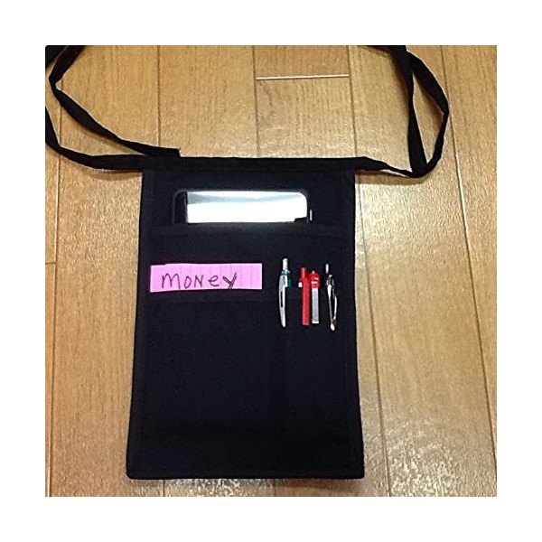 Black money pouch HD side or hip apron money pouch