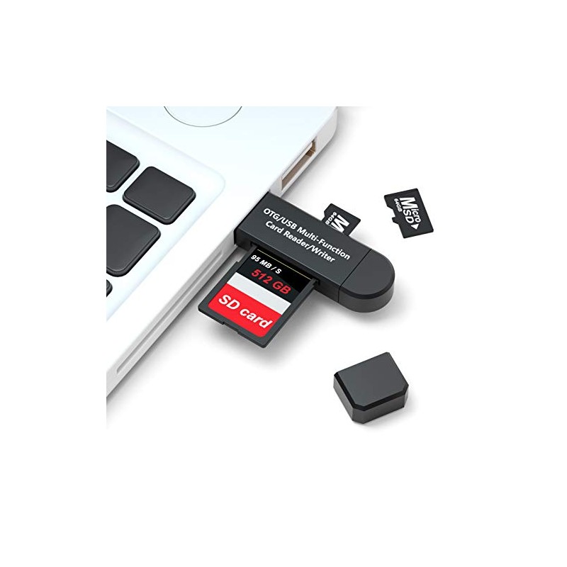 EMAGIE Lector de Tarjeta SD Múltiplecon OTG y 480Mbps Velocidad