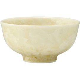 Kyo Ware KTA467-02 Kiyomizu Ware Pottery Kiln Rice Bowl, Small Flower Crystal, Gold Flower