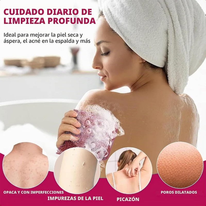 Esponja de red africana exfoliante Hotainoys 12.0 x 32.1 in