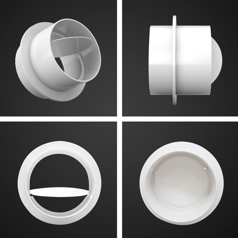 TiCoast Backwind Protection Damper for Pipe Connection, ABS Check Valve,
