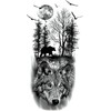 6 Hojas De Pegatinas De Tatuajes Temporales Impermeables De Animales