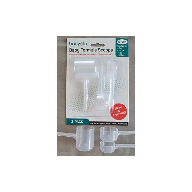 Baby Formula Dispensing Scoops for Infants & Newborns; Easily Make