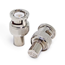 BNC Terminator 50 Ohm, 2-Pack RFAdapter BNC Male RF Coax Connector Adapter End
