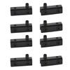 UFURMATE Glass Door Hinge, 8Pcs Black Frameless Glass Door Pivot