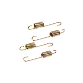 INFINAUTO 4pcs 8cm Length Gold Tone Motorcycle Brake Pedal Return Spring Durable Material Stylish Design