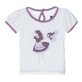 KicKee Pants Little Girls Short Sleeve Piece Print Puff Tee, Little Bo Peep, 2T