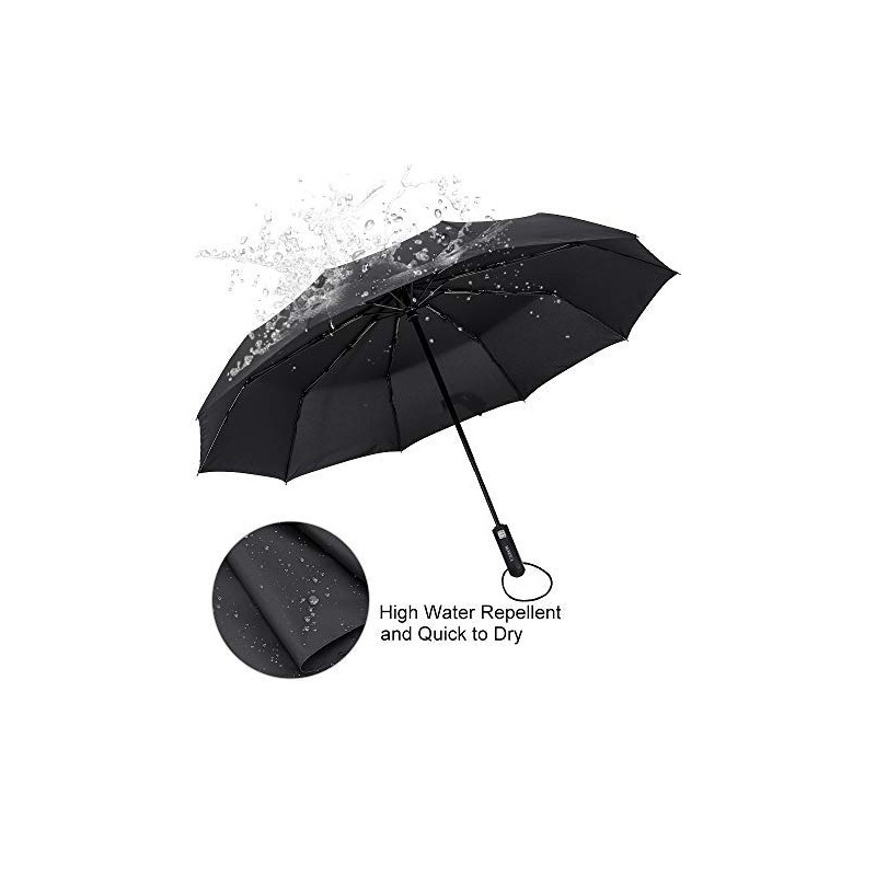 ZOMAKE Compact Umbrella, Auto Open & Close Travel Folding Umbrella,