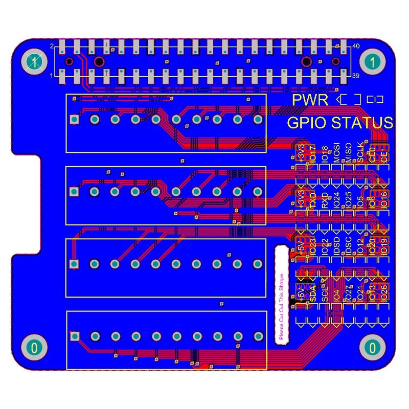GeeekPi Raspberry Pi GPIO Screw Terminal Block Breakout Board HAT