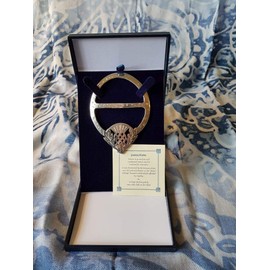 Thistle Flower of Scotland Large Pewter Scarf Ring