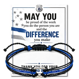 Police Officer Gifts Police Bracelet for Men Cop Law Enforcement Gifts