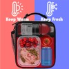 (Red) - Premium Thermal Insulated Mini Lunch Bag by OPUX