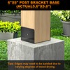 6x6 Concrete Post Base(4 PCS), Deck Post Base Holder Ground