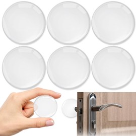 Tope para Puerta, 6 PCS Protector de Pared de Silicona, Protector de Puertas casa Transparente Contra Golpes, Tope de Goma Redondo, Autoadhesiva y Reutilizable, Topes de Puerta para Paredes y Muebles