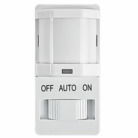 Intermatic IOS-DSIF-WH Motion Sensor, White - Automated Lighting Control with Adjustable Time Delay, Compatible with Lutron Caseta Home Automation Devices - Energy-Efficient & Reliable Performance