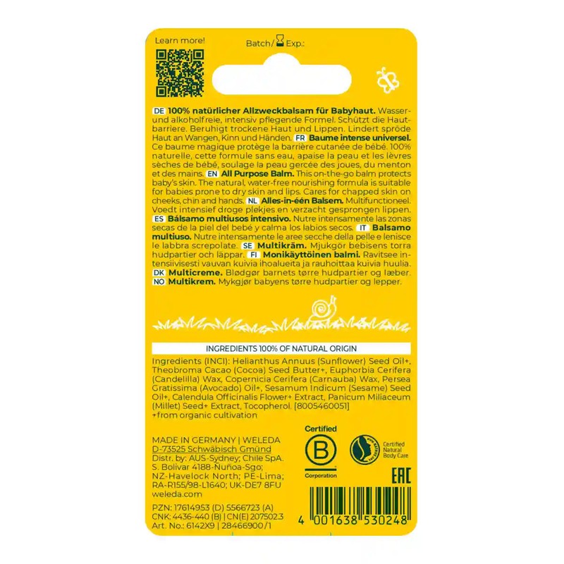 Weleda Calendula All Purpose Balm, 25g