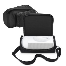 Hzycwgone Travel Bag for Bose New Portable SoundLink Max Speaker, for Sonos Move/Move 2 Smart Speaker, Carrying Case for Sonos Move/Move 2 Charging Station, Cable, Accessories (Black), Black Travel