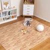 Giantex 100 Sq. Ft Wood Grain Floor Tiles Foam Mat,