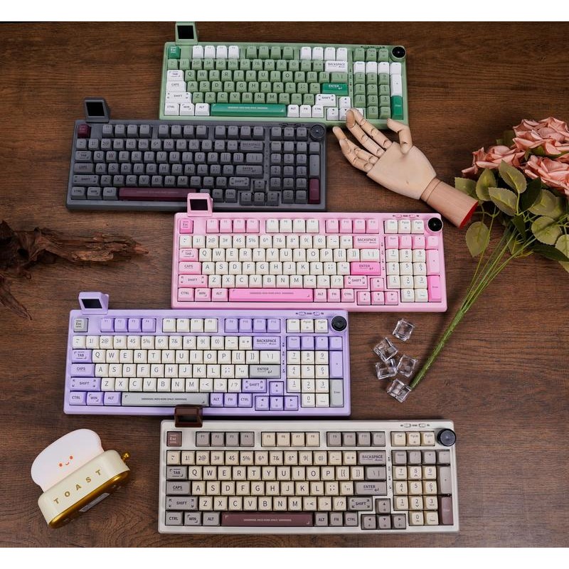 EPOMAKER RT100 95% Retro Mechanical Keyboard with Knob and Mini