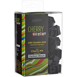 Century "KB Paradise CHERRY MX Axis Key Cap" Series for 104 English Keyboards, 2-Color Molded Color (Carbon Black Color) CK-104CB