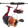 Skieted Spool Spinning Reel Metal Handle Long Shot Rock Fishing