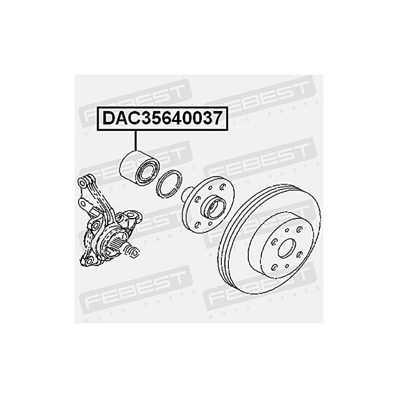 FEBEST DAC35640037 Suspension Brackets