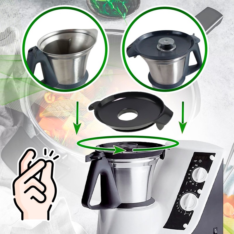 ONIX TECH Lid for Vorwerk Thermomix TM21 Food Processor