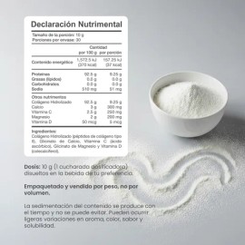 Entera NosoreFx, Colágeno Hidrolizado (Tipo II), Calcio, Magnesio, Vitaminas C y D3, 300g en polvo sin sabor                                          