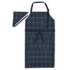COLORFUL CANDY STYLE High School Apron Set, PET Plastic, Plaid,